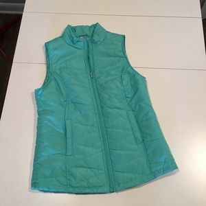 Blue puffy vest